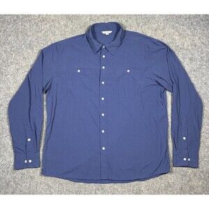 Clothing Arts P Cubed Pick Pocket Proof Shirt Men’s XL Blue Button Up Travel